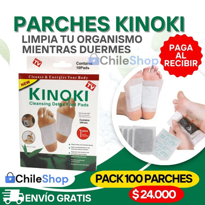 Parches Kinoki Desintoxicantes - Pack 100 Unidades